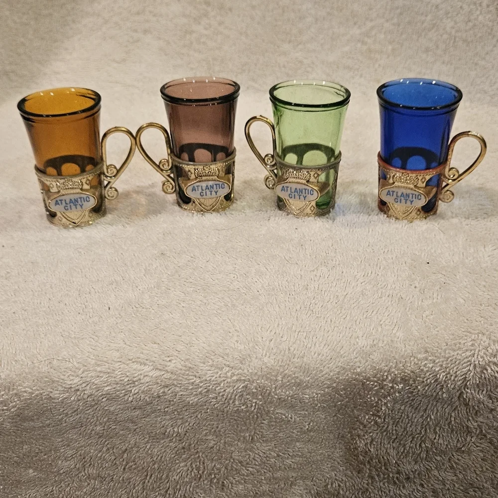 VINTAGE SHOT GLASSES- SET OF 4